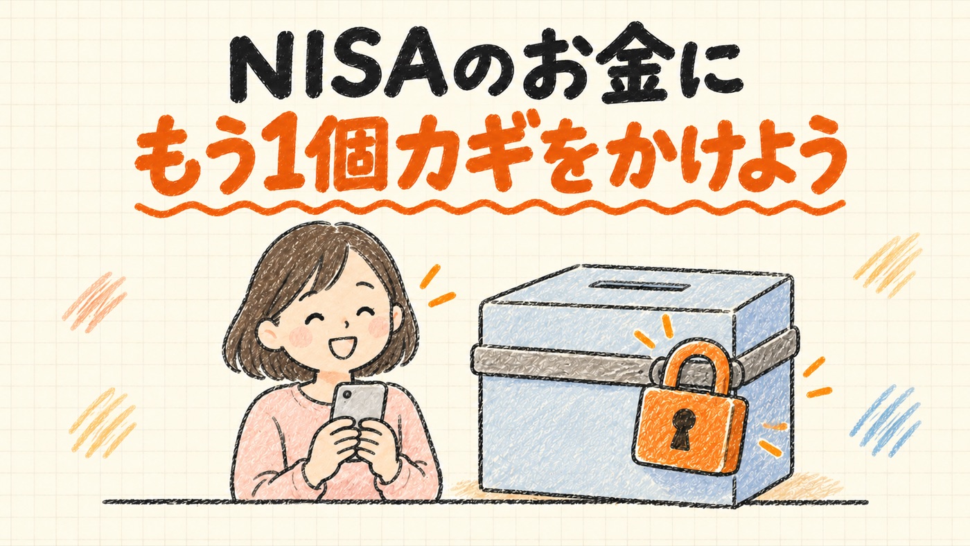 NISAのお金にもう1個カギをかけるイメージ